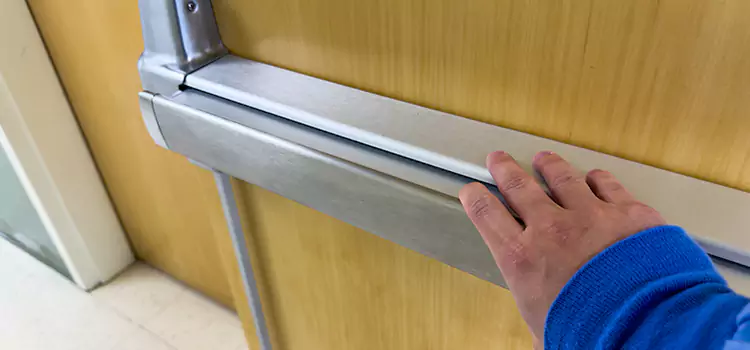 Installing a Push Bar on a Door Greeley